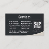 Brick Paving QR Code Professional 名刺 (裏面)