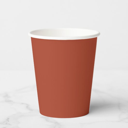 Brick Red Shabby Chic Mr & Mr Wedding Paper cup 紙コップ (裏面)