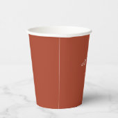 Brick Red Shabby Chic Mr & Mr Wedding Paper cup 紙コップ (右)