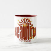 Brick Red Sunrise ツートーンマグカップ (中央)