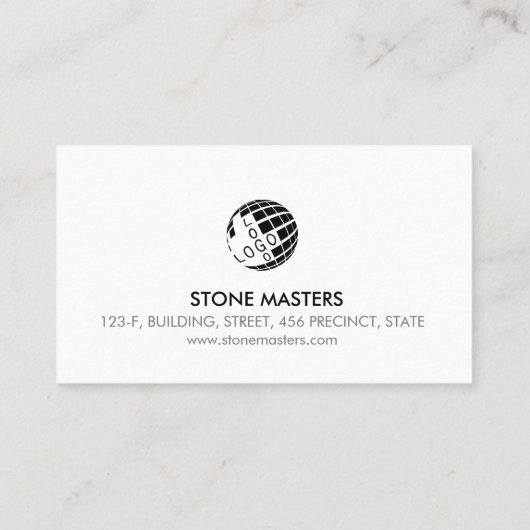 Brick Stone Mason Construction Business Card 名刺 (裏面)