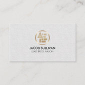 Brick Stone Mason Masonry Construction 名刺 (正面)