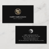 Brick Stone Mason Masonry Construction Business Ca 名刺 (正面/裏面)