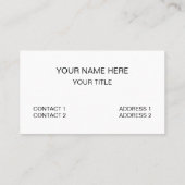 Brick Wall Bricks Construction 名刺 (裏面)