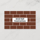 Brick Wall Bricks Construction 名刺 (正面)