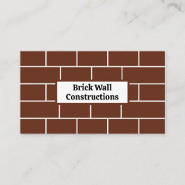 Brick Wall Bricks Construction 名刺
