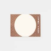 Brick Wall Post-it® Notes Custom Text Your Name ポストイット (正面)