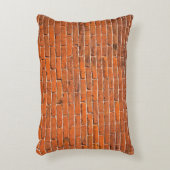 Brick wall red brick wall wall アクセントクッション (正面(垂直))