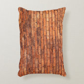 Brick wall red structure masonry アクセントクッション (正面(垂直))