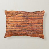 Brick wall red structure masonry アクセントクッション (裏面)