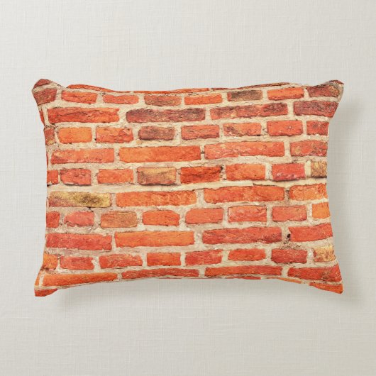 Brick wall texture brick wall アクセントクッション (正面)