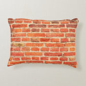 Brick wall texture brick wall アクセントクッション (裏面)