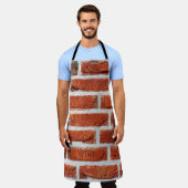 Brick wall wall background building エプロン (着用した状態)