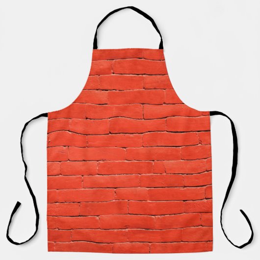 Brick wall wall red bricks エプロン (正面)