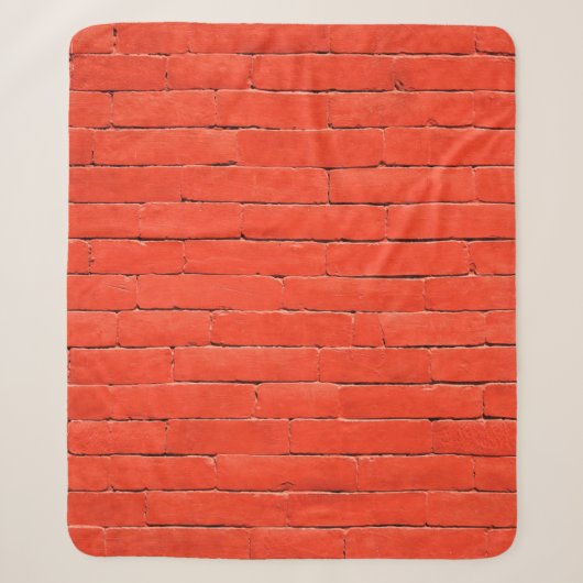 Brick wall wall red bricks シェルパブランケット (正面)