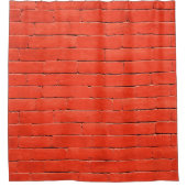 Brick wall wall red bricks シャワーカーテン (正面)