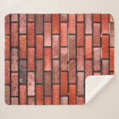 Brick wall with red brick, red brick background. b シェルパブランケット (正面(横))