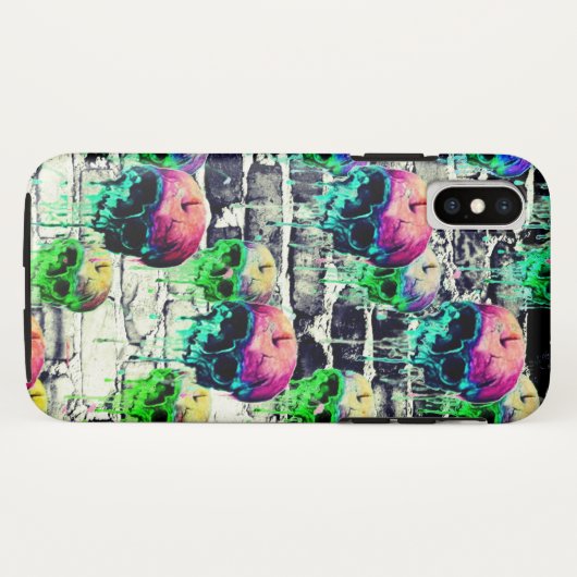 brickedりんごのスカル Case-Mate iPhoneケース (裏面(横))