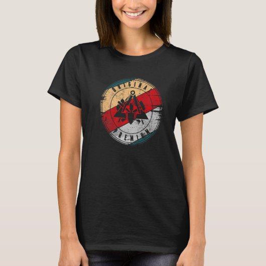 BricklayerマスターMason Guildサインヴィンテージ使用Lo Tシャツ (正面)