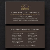 Bricklayer Brick Masonry Contractor Company 名刺
