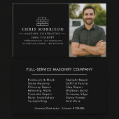 Bricklayer Brick Masonry Photo Construction 名刺