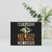 Bricklayer The Man The Myth The Legend ポストカード (スタンド正面)