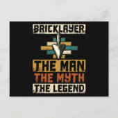 Bricklayer The Man The Myth The Legend ポストカード (正面)