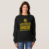 Bricks Master Builder素晴らし建物・ブロックと同様 スウェットシャツ (正面フル)