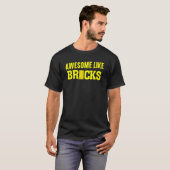 Bricks Master Builder素晴らし建物・ブロックと同様 Tシャツ (正面フル)