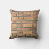 Bricks wall stone wall brick wall クッション (裏面)