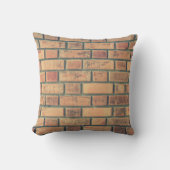 Bricks wall stone wall brick wall クッション (正面)