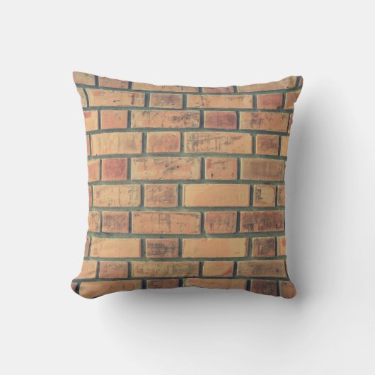 Bricks wall stone wall brick wall クッション (正面)