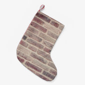Bricks wall stones structure スモールクリスマスストッキング (正面 (吊り時))