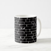 Brickwallの覆いのマグ コーヒーマグカップ (正面右)