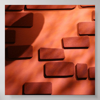 BrickWallフォトバックグラウンド ポスター