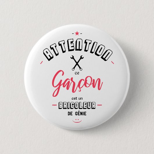 Bricoleur de génie 缶バッジ (正面)