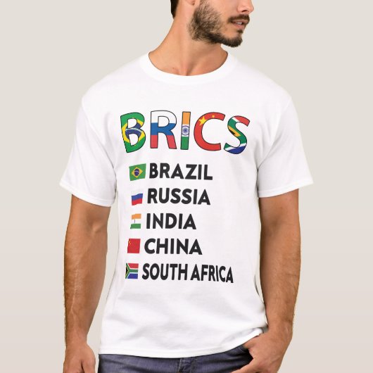 Bricsの国のリスト、Bricsフラグ Tシャツ (正面)