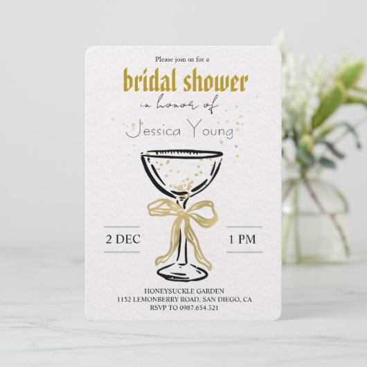 Bridal Bash & Cocktail Call bridal  招待状 (スタンド正面)
