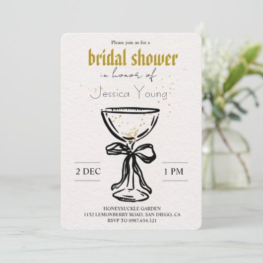 Bridal Bash & Cocktail Call bridal  招待状 (スタンド正面)