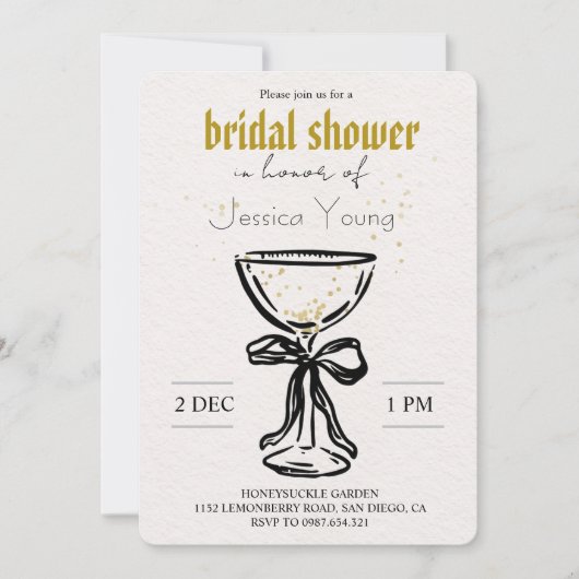 Bridal Bash & Cocktail Call bridal  招待状 (正面)