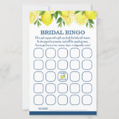 Bridal Bingo Lemon Bridal Shower Game (正面)