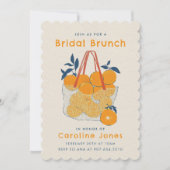 Bridal Branch & Lunch Watercolor Orange Juice  招待状 (正面)
