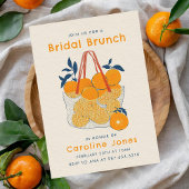 Bridal Branch & Lunch Watercolor Orange Juice  招待状