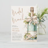 Bridal Brunch Champagne Bottle 招待状 (スタンド正面)