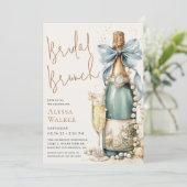 Bridal Brunch Champagne Bottle 招待状 (スタンド正面)