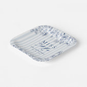 Bridal Brunch Dessert Plates Something Blue Party ペーパープレート (傾斜あり)