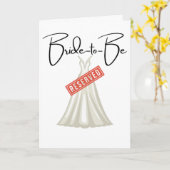 Bridal Dress Reserved, Congratulations! カード (黄色い花)