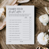 Bridal Feud Popular TV Game Show Trivia Card 招待状