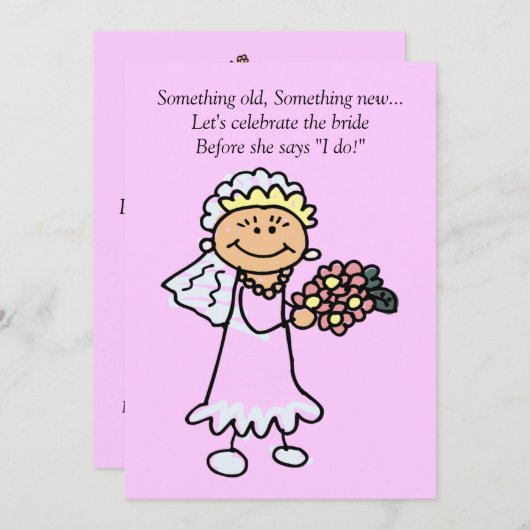 bridal.girl.aiの古い何か新しい何か...... 招待状 (正面/裏面)