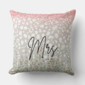 Bridal Leopard Print Wedding Cushion クッション (正面)